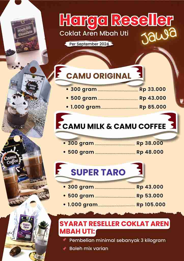 Coklat aren mbah uti jogja murah grosir agen